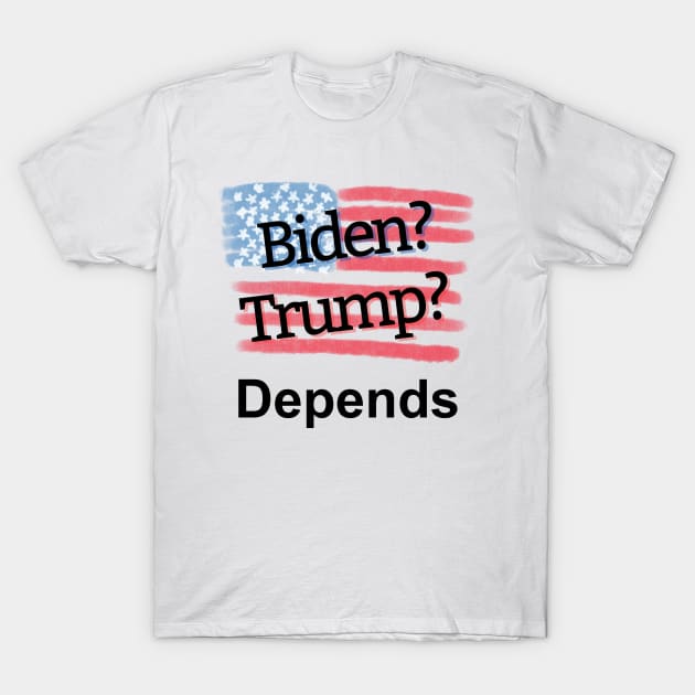 Biden Trump Depends T-Shirt by EclecticWarrior101